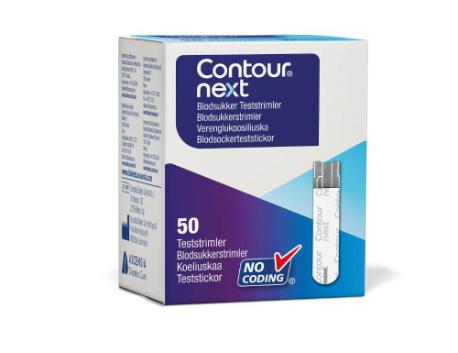 Blodsukker teststrimler, Contour Next