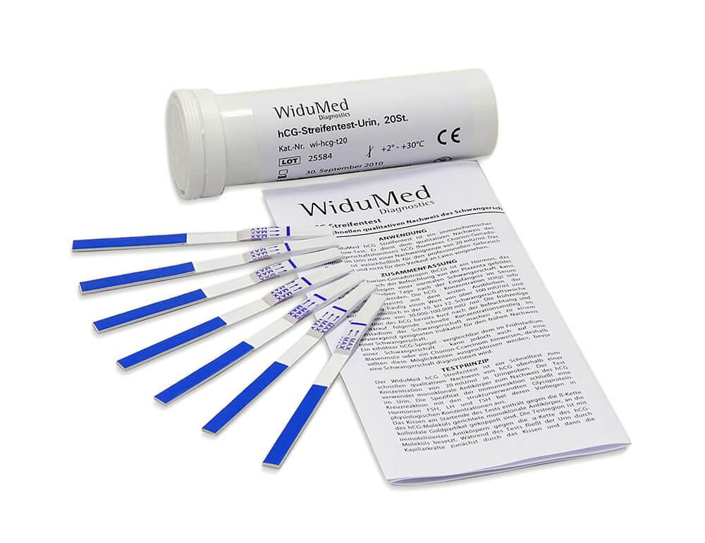 Graviditetstest. Widumed®, teststrimler