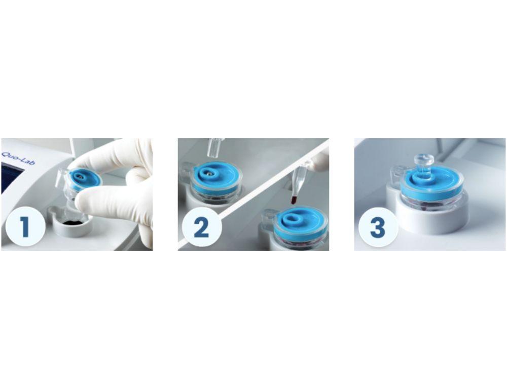 HbA1c test kassette, til EKF Quo-lab