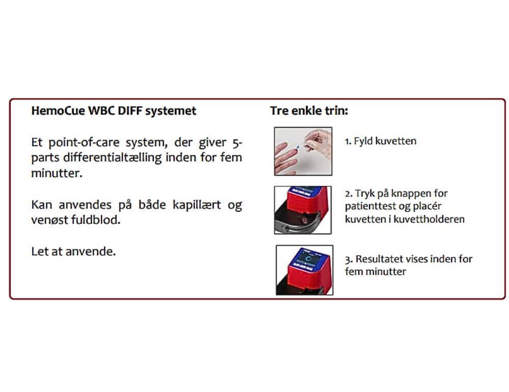 WBC DIFF analyseapparat, HemoCue