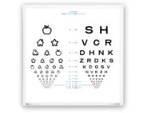 Synstavle, 60 X 60 panel med kombitavle