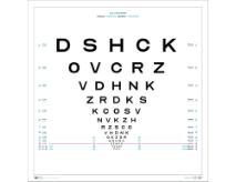 Synstavle 60x60 cm, front, 3m, OpticianA