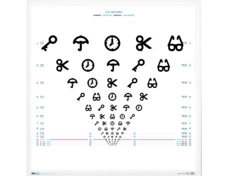 Synstavle, 60x60 cm, front, 3m, Similar