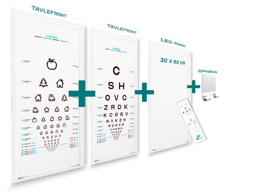 Synstavle, 30 X 60 panel, 2 tavlefronter