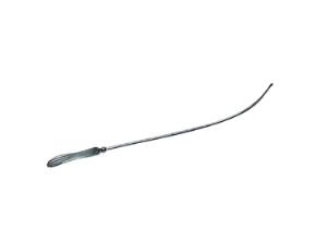 Uterussonde, buet, metal, 32 cm