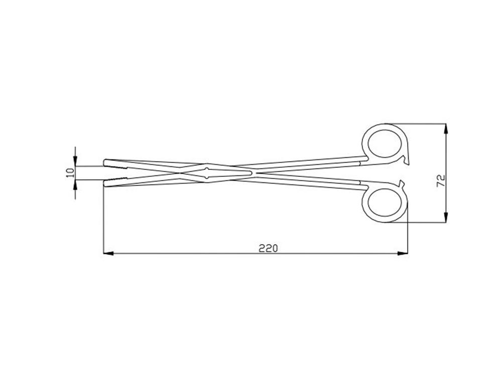 Tampontang steril, automatisk låsesystem