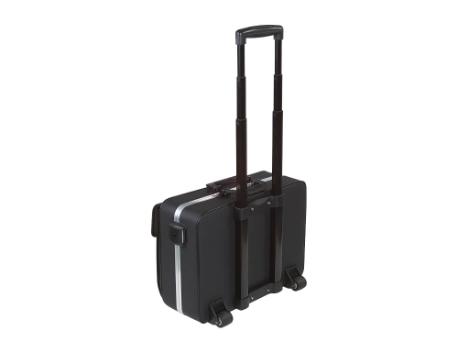 Lægetaske trolley Bollmann, læder, sort