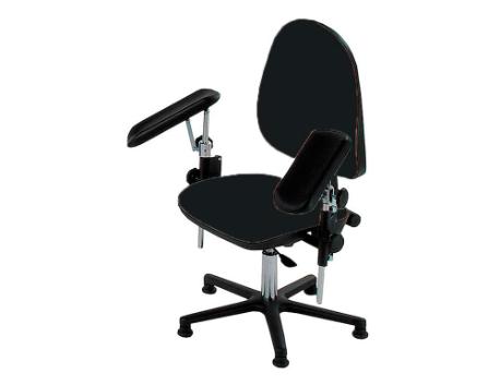 Blodtagningsstol, sort