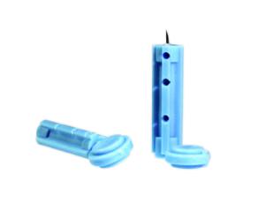 Blodlancet, blå soft, 23G (0,65 mm)