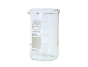 Bægerglas 100 ml, høj form m/tud