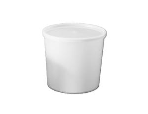 Plastbøtter 2000 ml m/låg