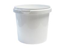 Plastbøtter 1550 ml hvid u/låg