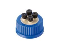 Skruelåg HPLC, GL 45, 4 port