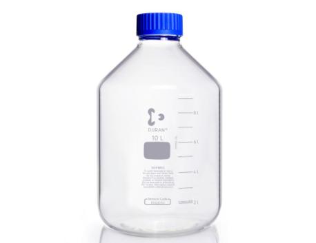 Duran-flasker, GLS 80, 10.000 ml, m/ låg