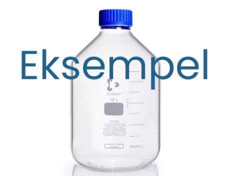 Duran-flasker, GLS 80, 20.000 ml, m/ låg