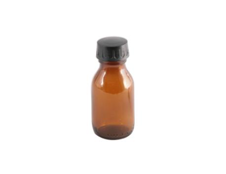 Medicinflasker 60 ml brun (låg 28 mm)