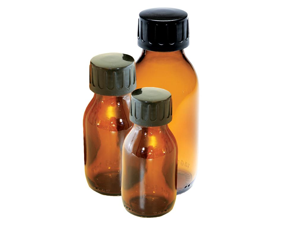 Medicinflasker 1000ml brun (låg 28 mm)