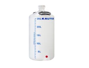 Dunke plast 25 ltr. m/forskruning Kautex