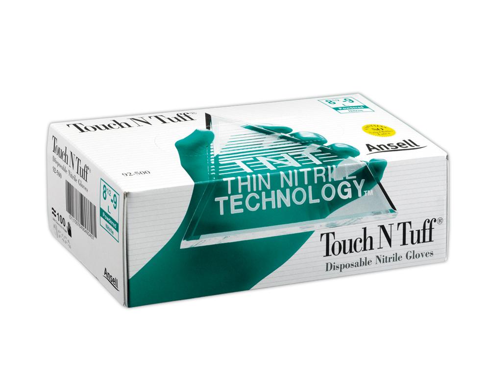 Handsker TouchNTuff®, M  7½-8, u/pudder