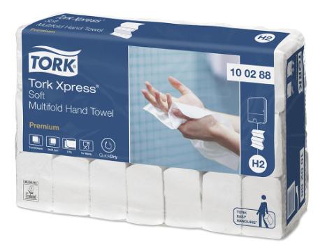 Håndklædeark Tork® Soft, 340x212mm 2 lag