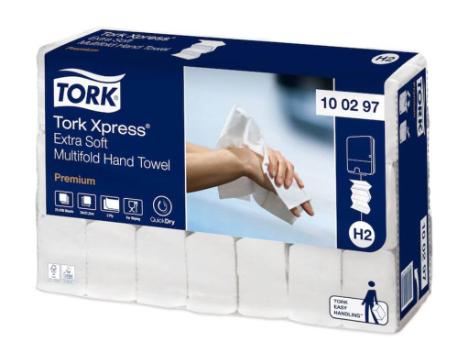 Håndklædeark Tork® Extra Soft, 340x212mm