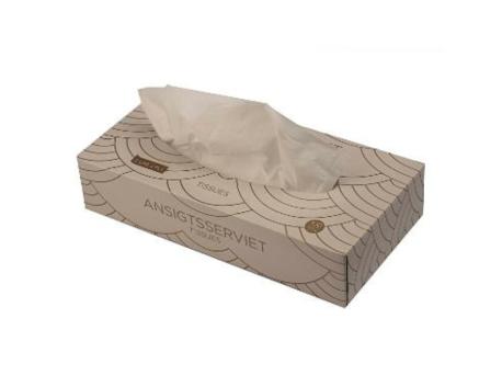 Serviet, hvid, tolags Soft Pop-up