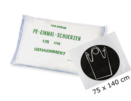 Engangsforklæde, plast, længde: 140 cm