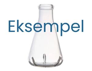 Erlenmeyerkolbe, 250 ml, med 3 bafler