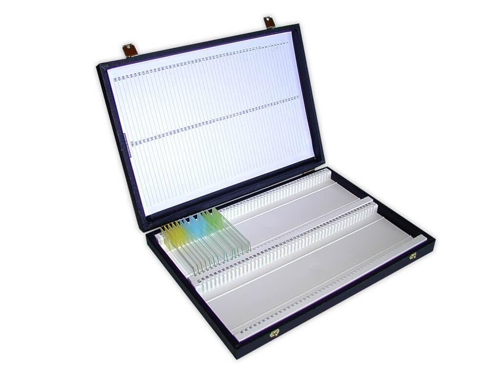 Opbevaringsæsker, træ, sorte t/100 glas