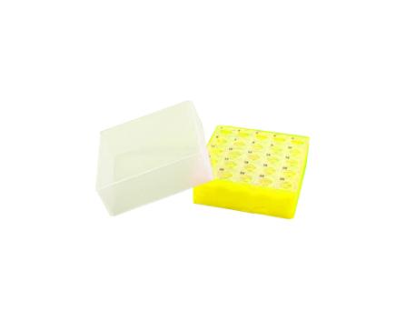 Fryseæske neon-gul med kode 67 mm / 5x5