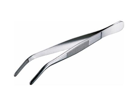 Pincetter, rustfri - rund 115 mm buet sp