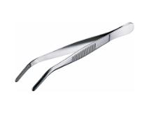 Pincetter, rustfri - rund 115 mm buet sp