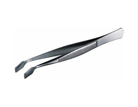 Pincetter, dækglas 105 mm bøjet