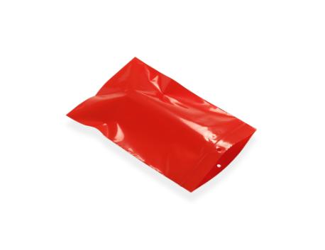 Plastpose m/ lynlås 160x230 mm rød