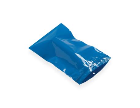 Plastpose m/ lynlås 160x230 mm blå