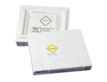 Flamingoæske, forsendelse af tøris