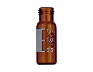 Vial N 9 t/skruelåg 1,5 ml amber, skala