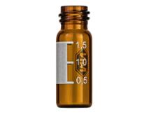 Vial N 10 t/skruelåg 1,5 ml amber, skala