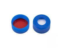 Snaplåg N 11, PE, m/silikone, blå, hul