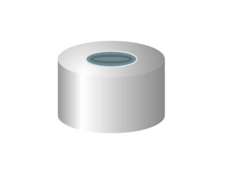 Crimp cap, N 13, butyl/PTFE, hul