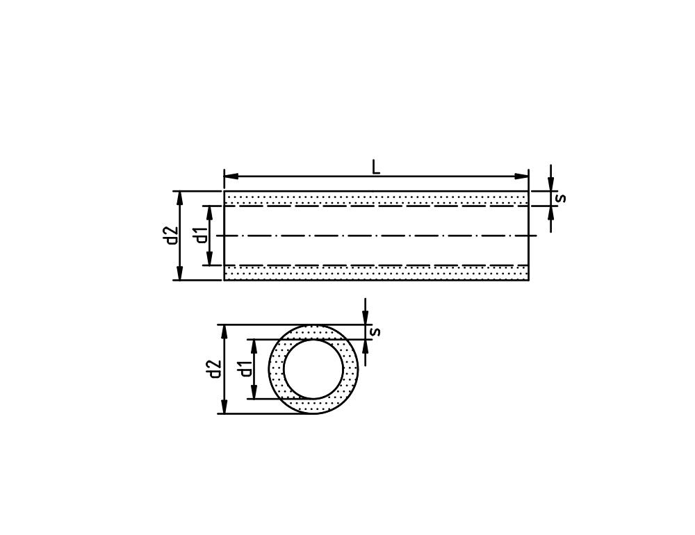 Latex slange 3 x 1 mm