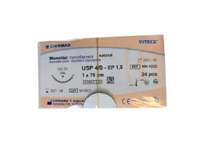 Sutur, Monolac, DS 25, USP 4/0, 75 cm