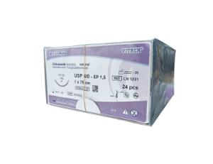 Sutur, Chirasorb, DS 25, USP 4/0, 75 cm