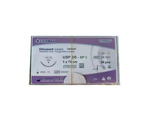 Sutur, Chirasorb, DS 25, USP 2/0, 75 cm