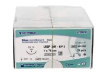 Sutur, Silon monofilament, DS 25 USP 3/0