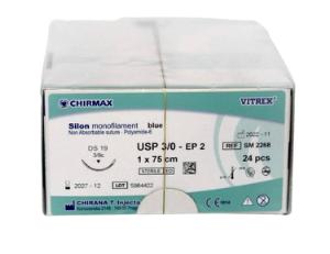Sutur, Silon monofilament, DS 25 USP 3/0