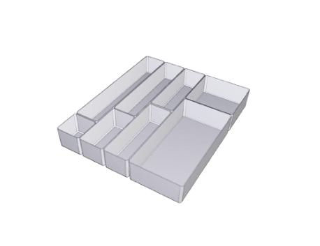 Ultra-æsker, M75, modul 2, 150x75x66 mm