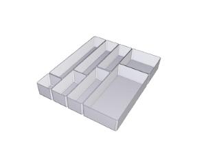 Ultra-æsker, M75, modul 4, 300x75x66 mm