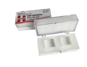 Dækglas 18 x 18 mm