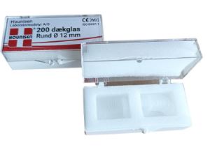 Dækglas, rund, 12 mm Ø